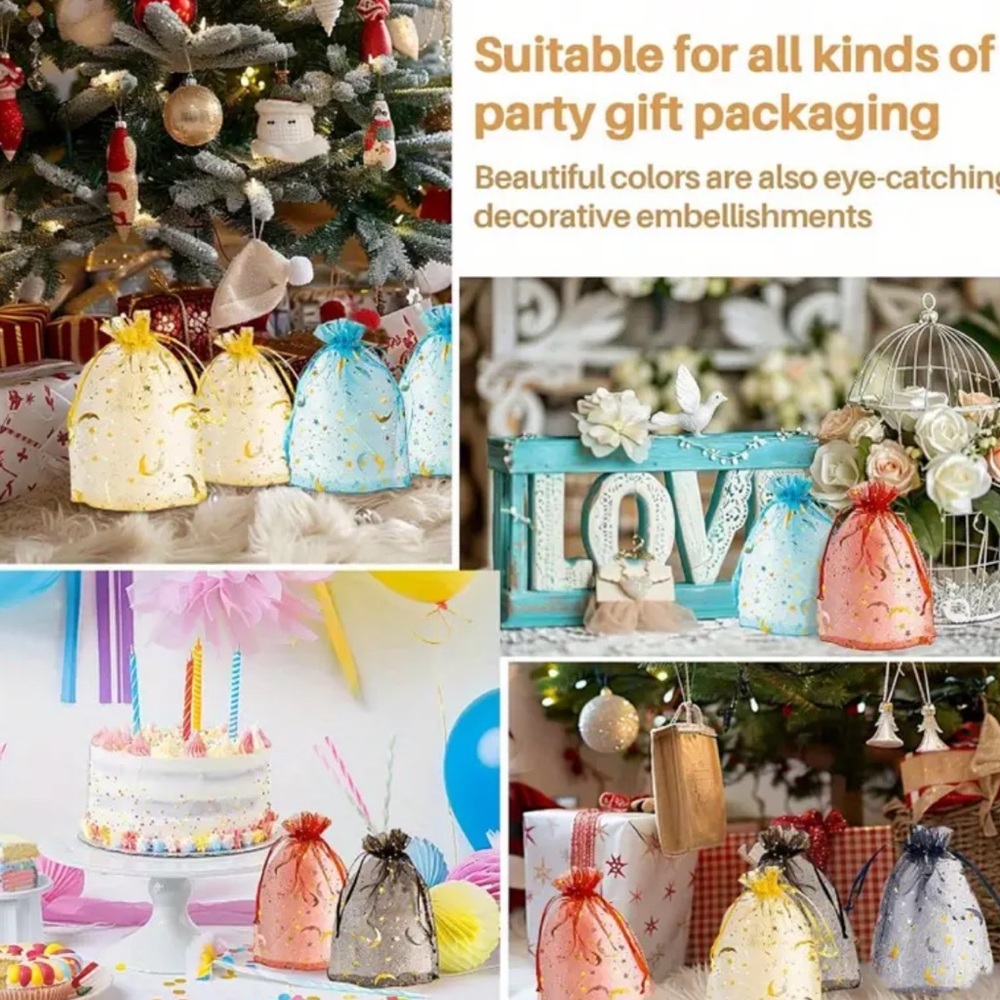 Organza Gift Bags (100) - Picture 2 of 5